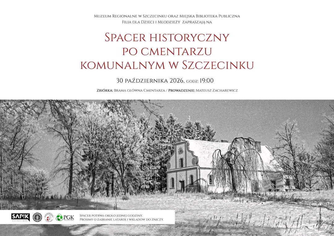 Spacer historyczny po cmentarzu komunalnym w Szczecinku.